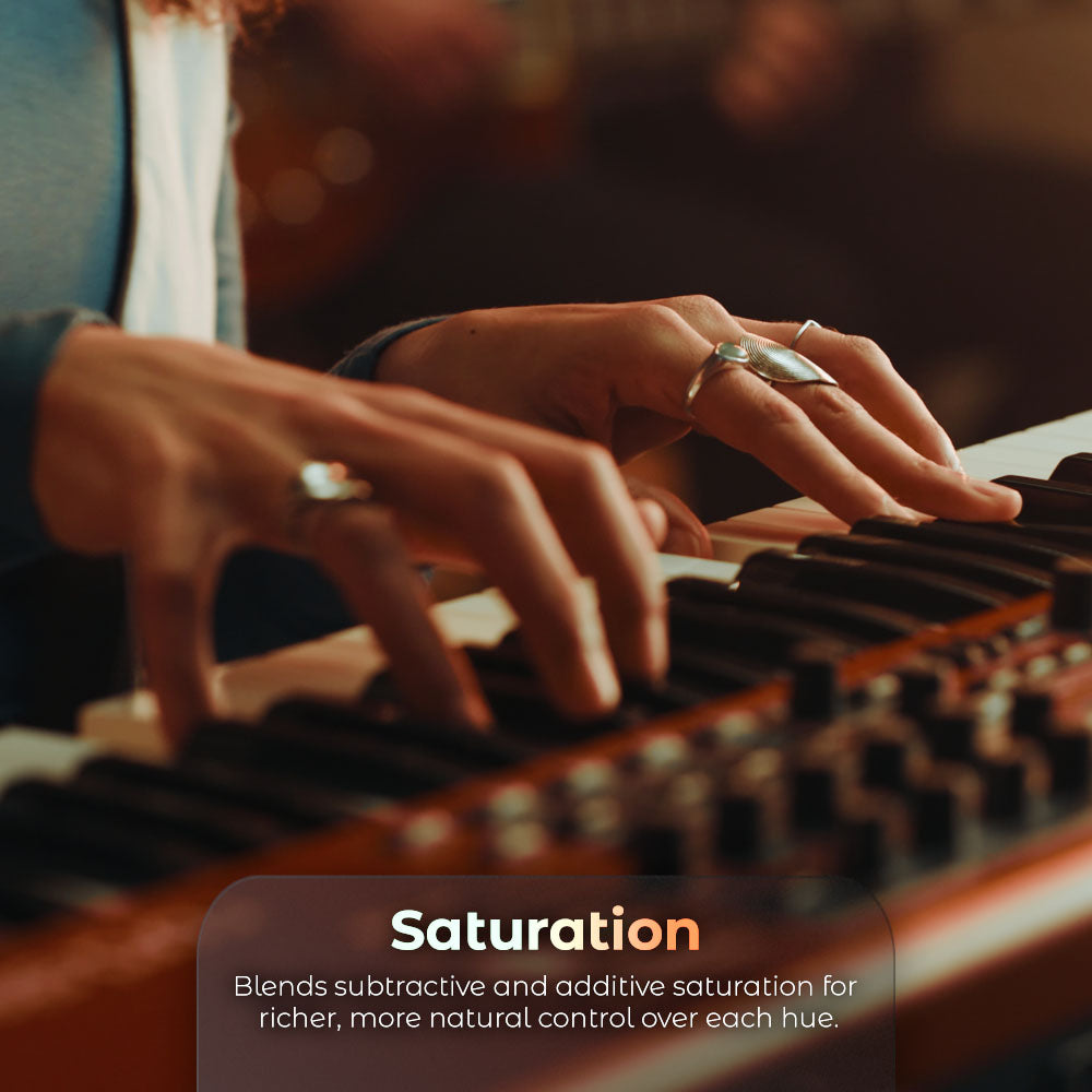 HueSculptor targeted saturation control for individual color ranges