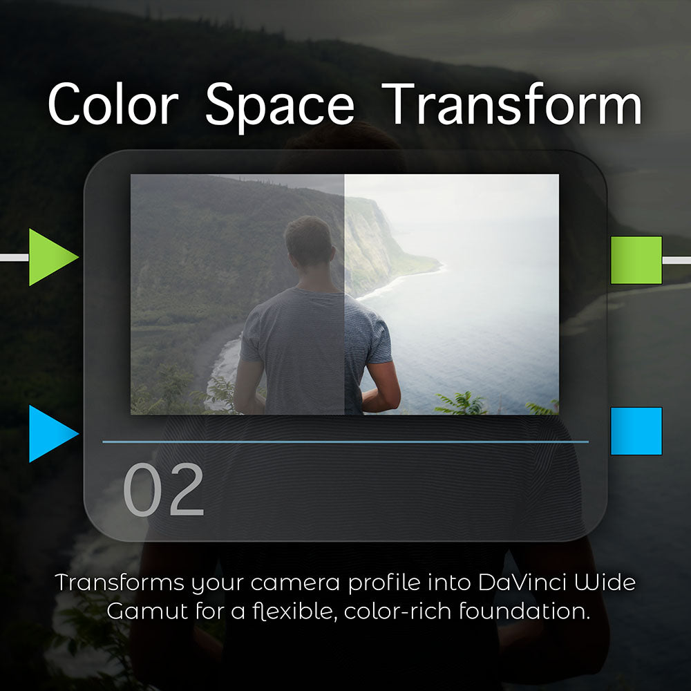 HueCraft DCTL Film System PowerGrade color space transform workflow for professional color grading