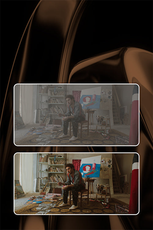 Ember 200 film print profile delivering warm tones, rich contrast, and cinematic film-inspired image rendering in HueCrafter.