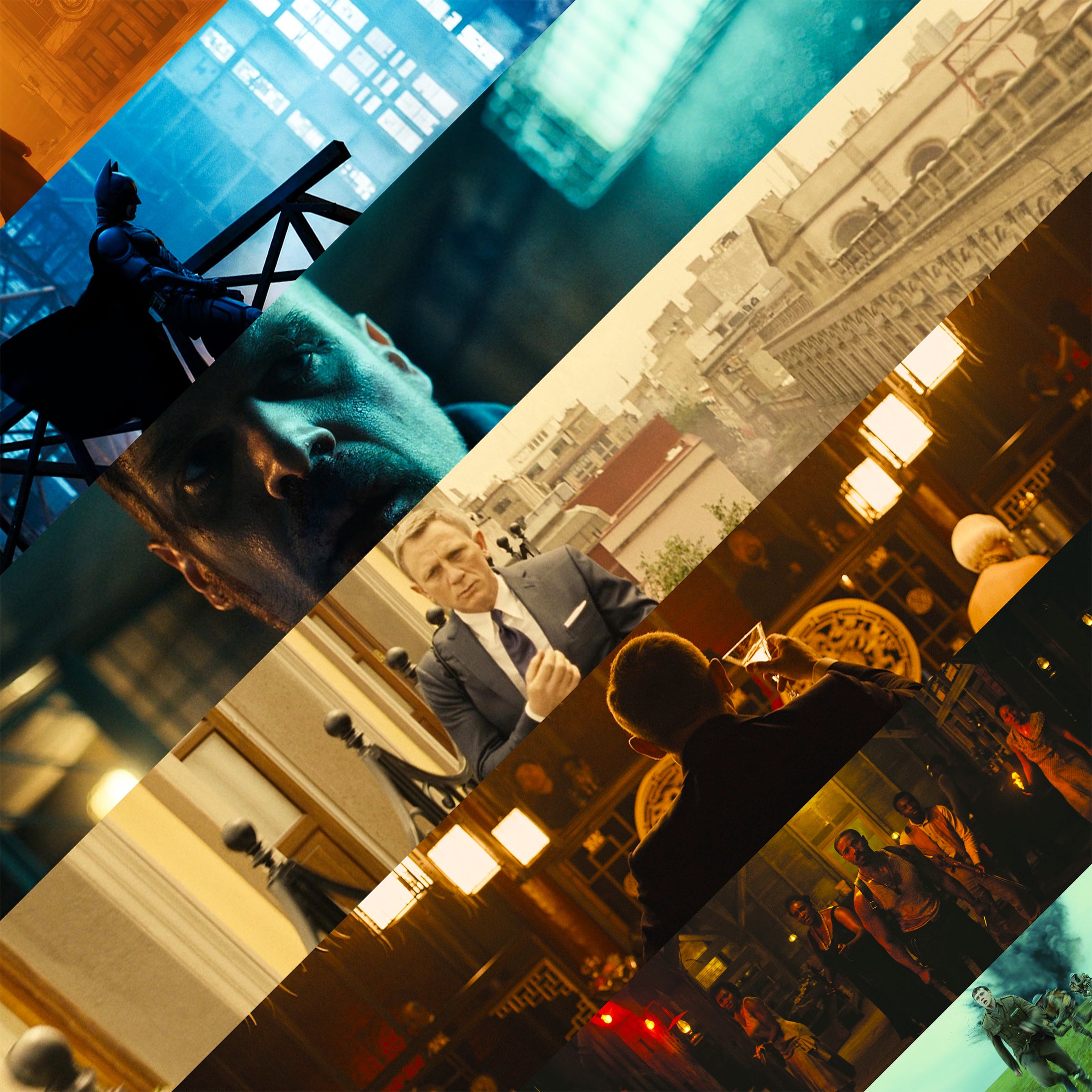 A collection of emotionally driven cinematic scenes showcasing the depth, mood, and filmic color rendering possible with HueCrafter.